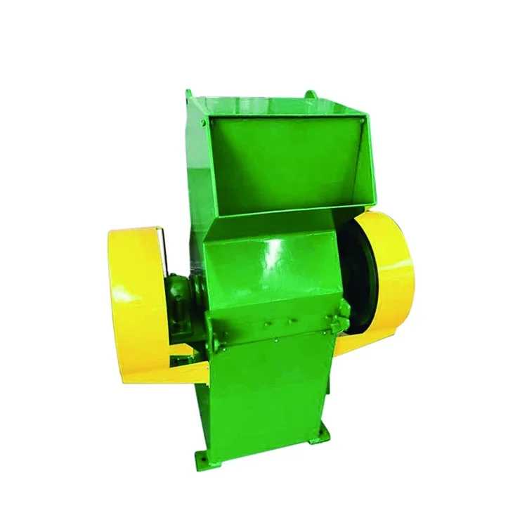 Automatic rubber crusher wheel Small second-hand two-axle scrap tire shredder factory direct sales