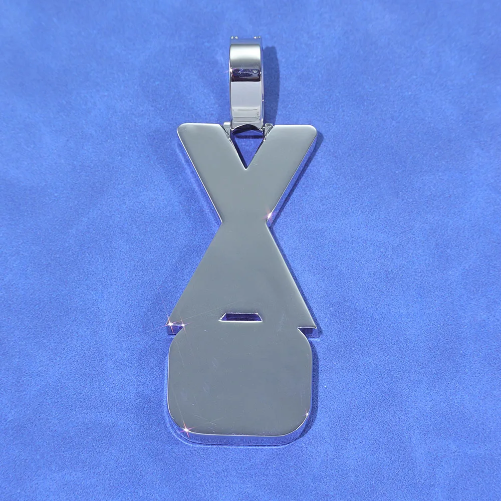 Iced Out Custom Letter Pendant.