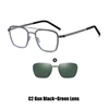 Gun Black + Lentille verte
