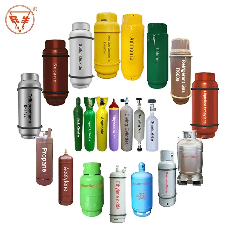 840L Liquid CL2 Gas Refillable Empty Chlorine Tanks