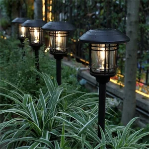 Vertak Solar Powered Outdoor Pathway Decoration Landscape Waterproof Lawn Lamp Solar Lights Led Solar Garden Lights