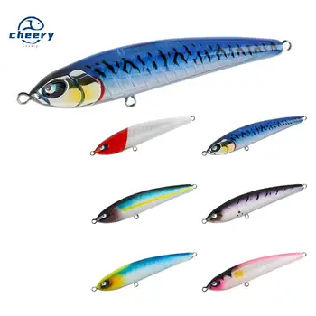 CHEERY 160mm ABS Minnow Stickbait Topwater Lure with Fish Bone for Tuna & Giant Trevally Ocean Boat Fishing with Hooks – Minnow – view 2