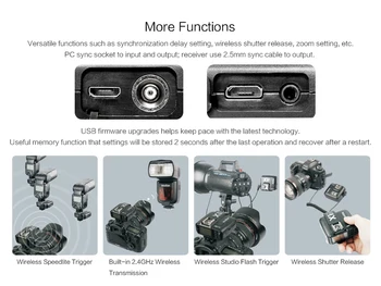 Studio Photo Equipment Godox 2.4GHz I-TTL Wirelessflash Trigger for Camera Set X1N for D800 D810 D750 D5500 D90 detail image