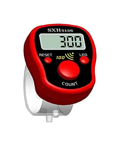 Compteur Digital à Doigt LCD 5 Chiffres - Compteur électronique Violet Pour Comptage Manuel
