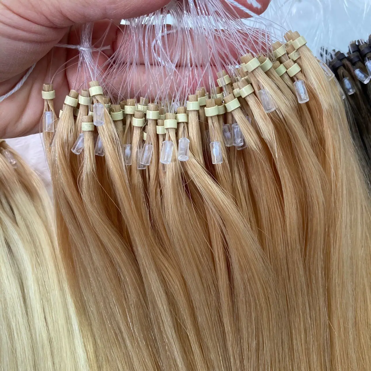 Factory Wholesale Price Feather Ftip Hair Extensions Plastic Nano F