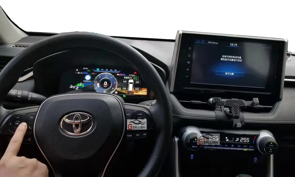 Digital Dashboard Panel For Toyota Rav4 2017 2018 2019 2020 Virtual