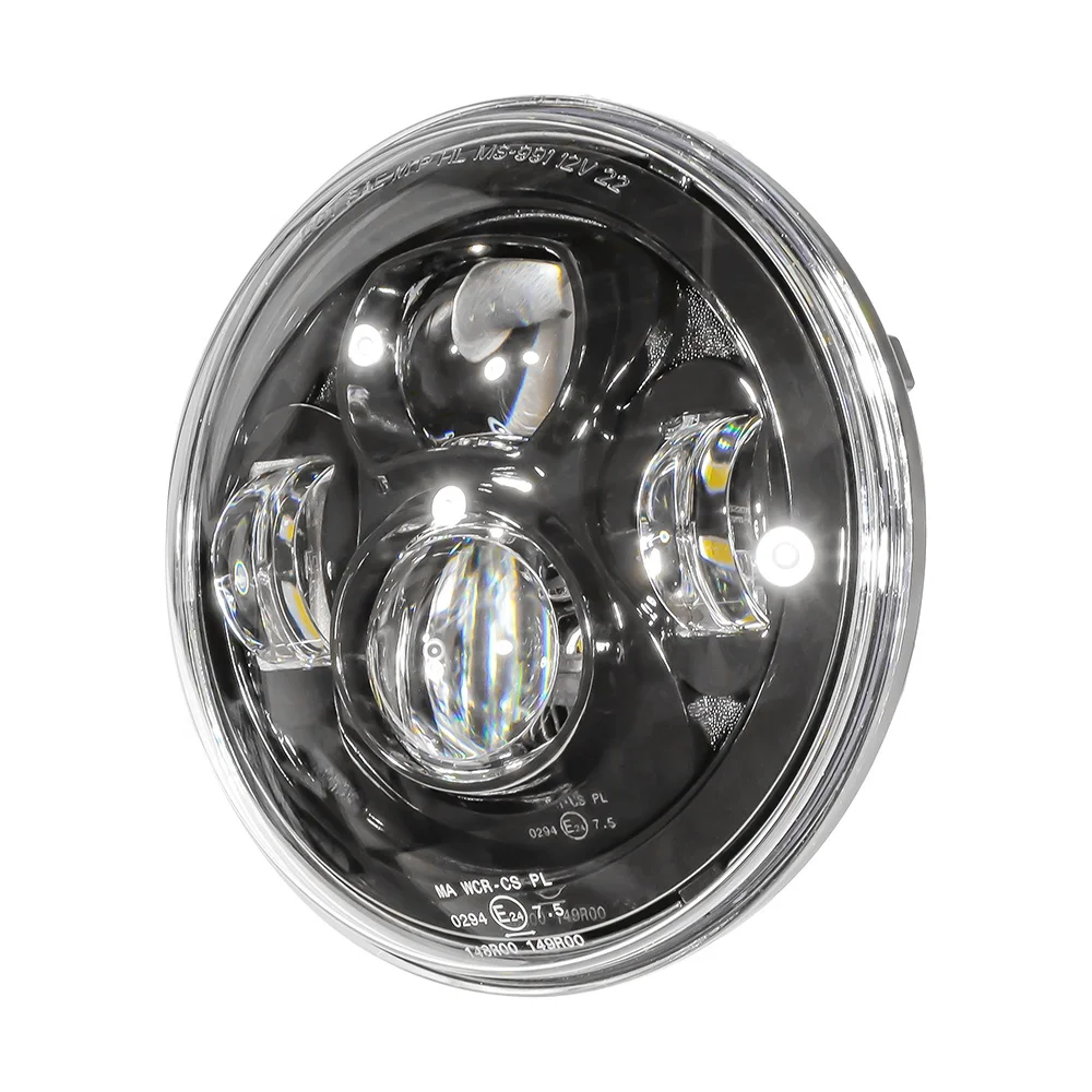 TIYPEOR DOT E-MARK 7 Inch LED Headlight for Land Rover Defender 90 110 Lighting System Accessories for Motorcycle Headlight