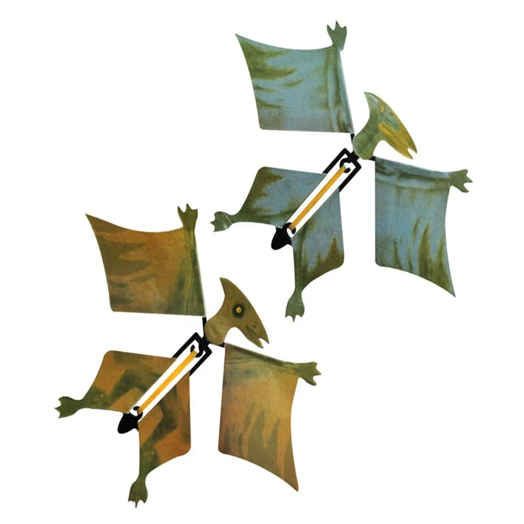 Заводная Волшебная резинка, бумажная летающая игрушка динозавр