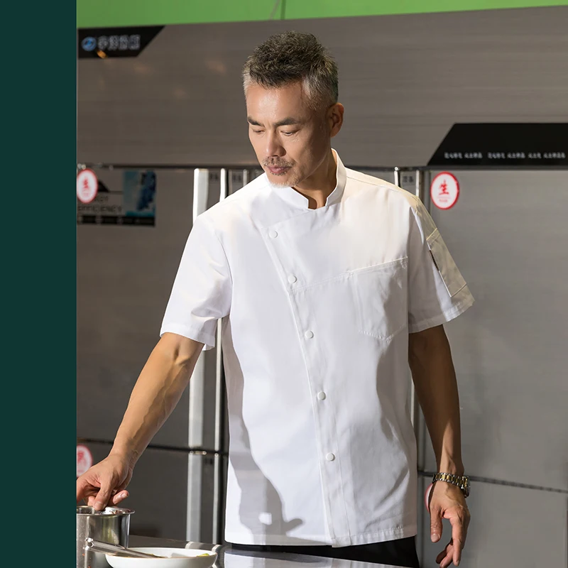 New Chef Uniform Unisex Chef Clothes Long Sleeve Waitress Catering Chef Jackets Uniforms Bakery Restaurant Kitchen Work Wear