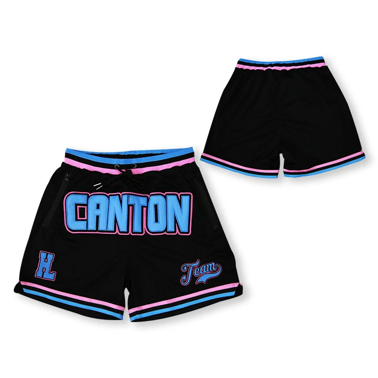 Баскетбольные шорты на заказ разные дизайнерские сетчатые баскетбольные с вышивкой и