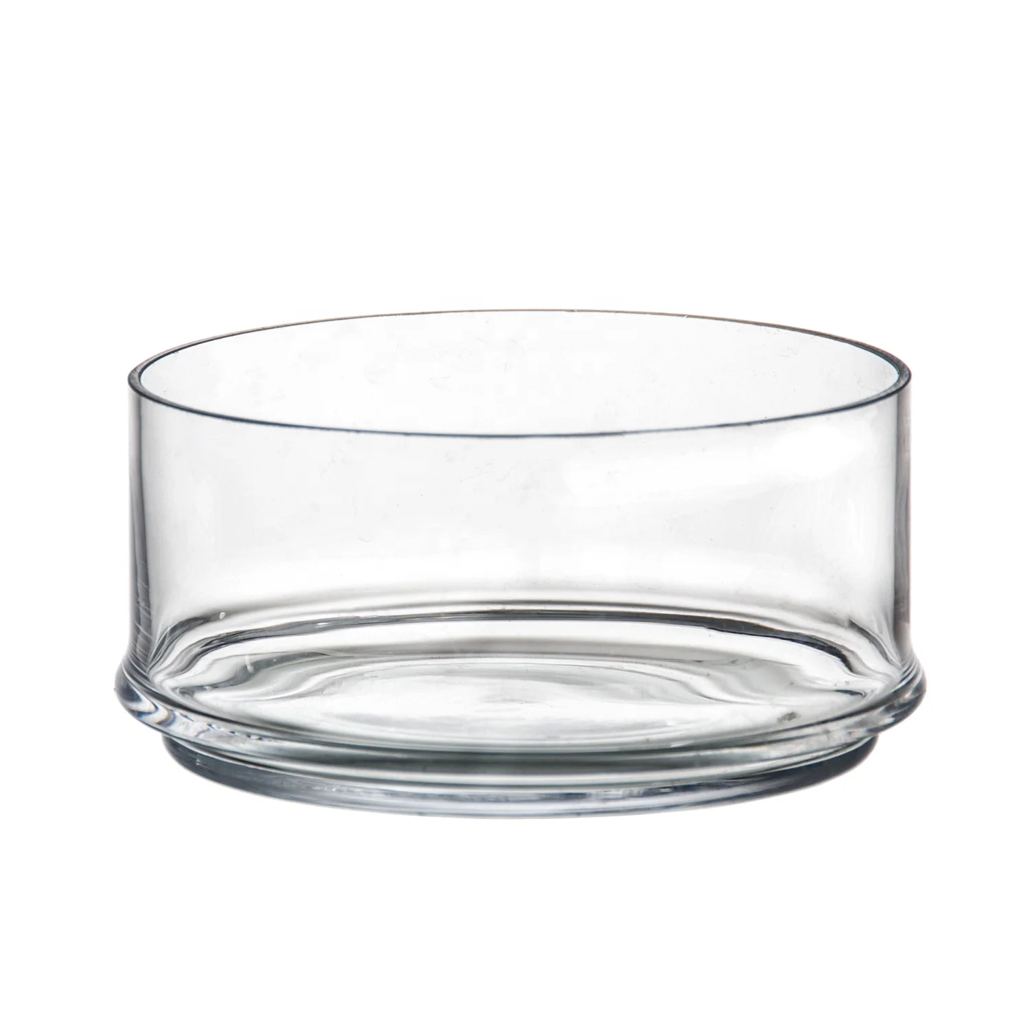 Customize Hand Blown Vintage Large  3 Layer Stackable Kitchen Candy Food Glass Storage Jar