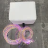 siège blanc avec fibres arc-en-ciel
