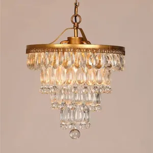 JACKSUN Crystal Modern Chandelier Indoor Ceiling Light Pendant Lamp for Bedroom Living Room Dinning Hotel
