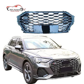 Retrfit Grille for Audi Q3 Models 19-23 RSQ3 Midnet with Four-Drive Auto Parts