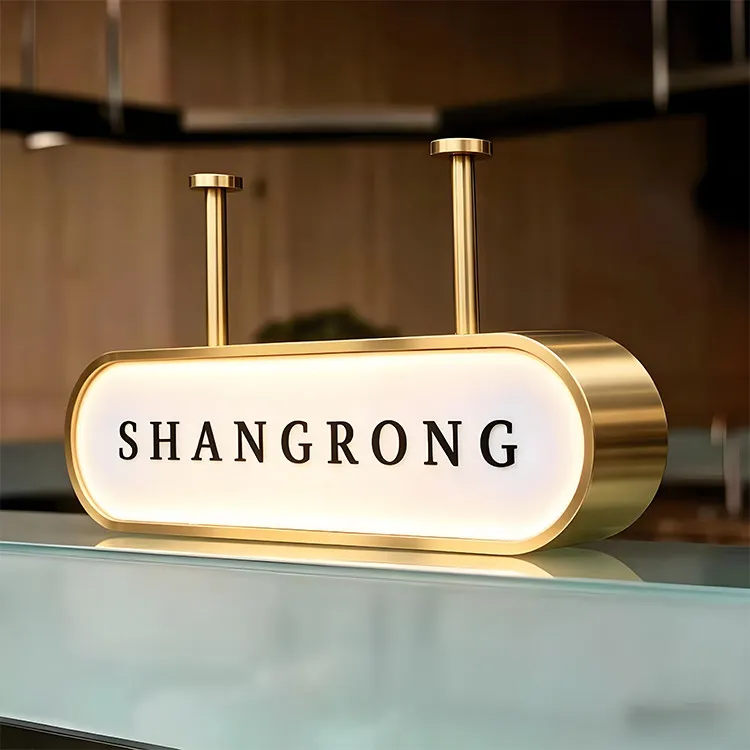 Net Outdoor Door Light Box Acrylic Double-sided Luminous LED Sign bar Cashier Stainless Steel Billboard Customization Hanging