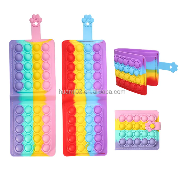 Bubble Sensory Toy,Fidget Wallet Clip