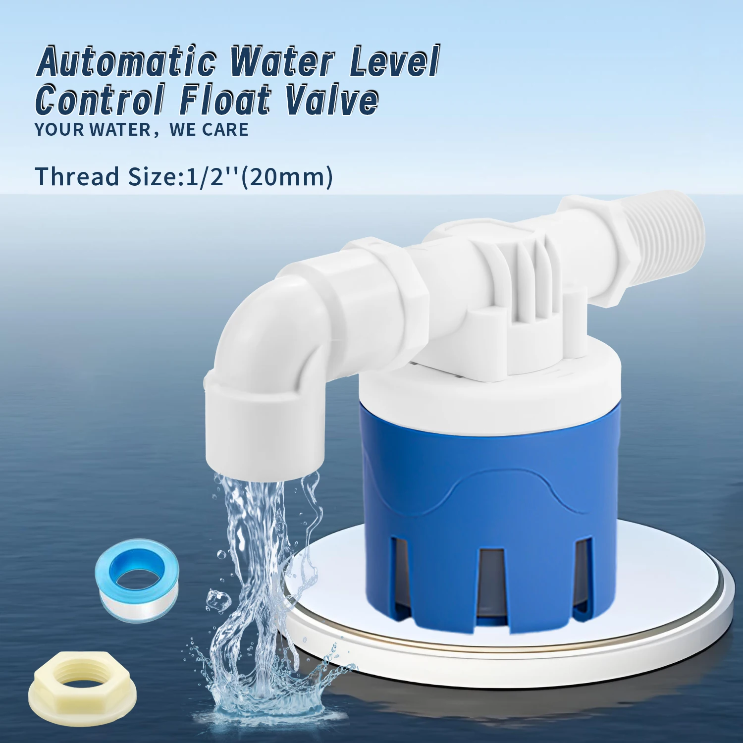 Valvola A Galleggiante Per Serbatoio Acqua Solare - Lato 1 Pollice, Controllo Livello Automatico - Foto 4