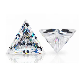 Wholesale Pass Gra Certified Moissanite Diamond Cut D-VVS1Tester SRO287 Custom Gems DEF color Triangle Loose Moissanite Stone