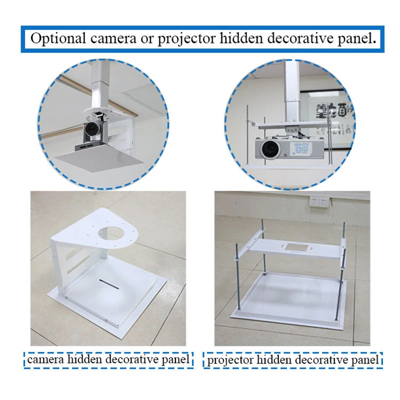 JGST Stock Electric Control Height Adjustabletelescoping Motorised Hidden Ceiling Recessed Projector Camera Mount Lift