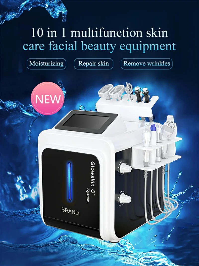 2023s Hot Sale 10-in-1 H2O2 Hydra Dermabrasion Deep Cleaning Oxygen Jet Microdermabrasion Aqua Peeling Beauty Machine