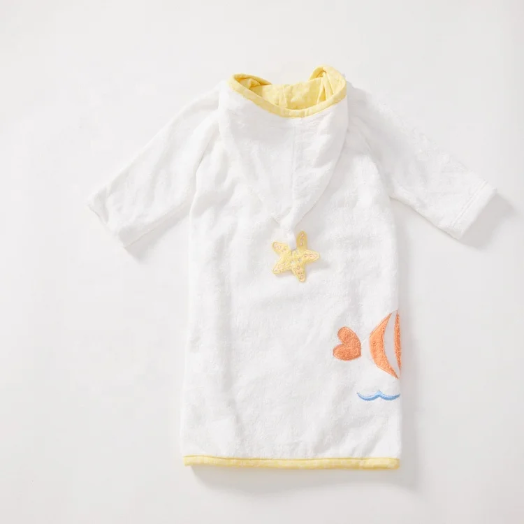 Заводская цена низкая цена Детские Банные халаты 100% хлопок махровые с капюшоном нейтральные