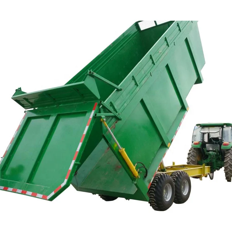 Китай тандемный прицеп мусорный самосвал трактор