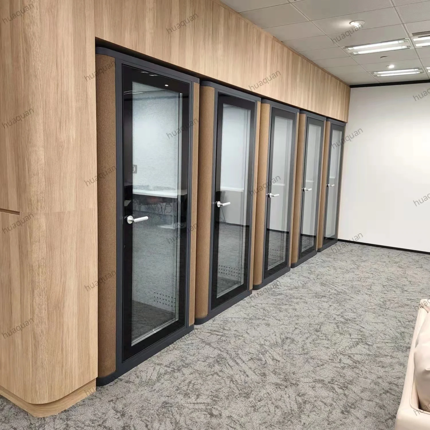 Movable Portable Private Sound Proof Working Cabin Acoustic Cabine Office Pods Phone Booth Small Soundproof Booth