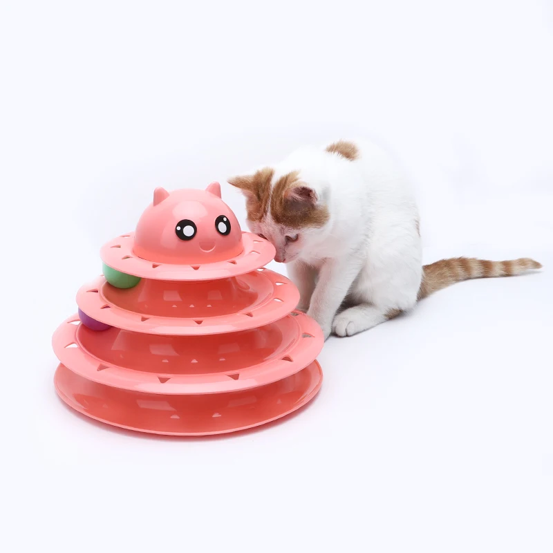 Buy Wholesale China Pet Suppliestumbler Cat Track Cat Turntable Leaking Food  Toys Funny Cat Stick & Cat Toys at USD 3.06