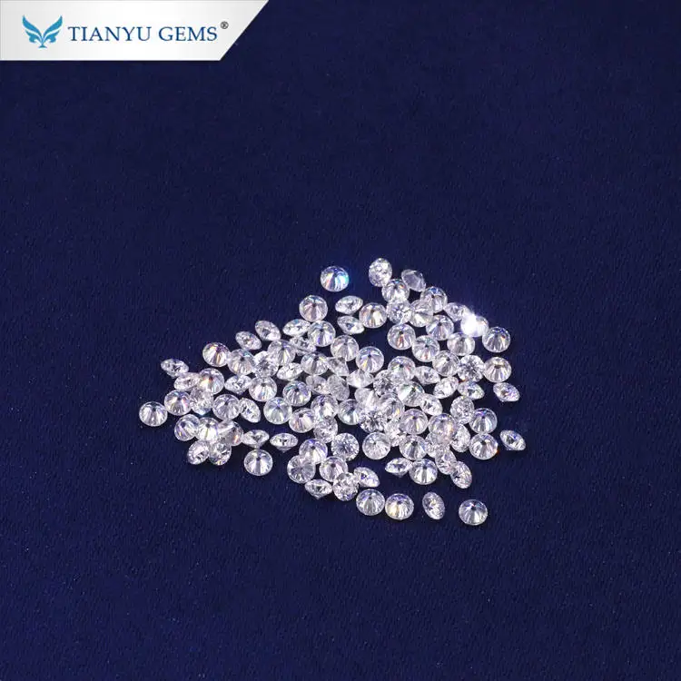 Tianyu Gems Round Brilliant Cut Loose Lab Diamond Stones for Jewelry Setting