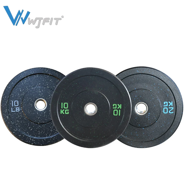 Fitness Equipment Wholesale Weight Plates Set 20kg Barbell Weights Rubber Bumper Plate For