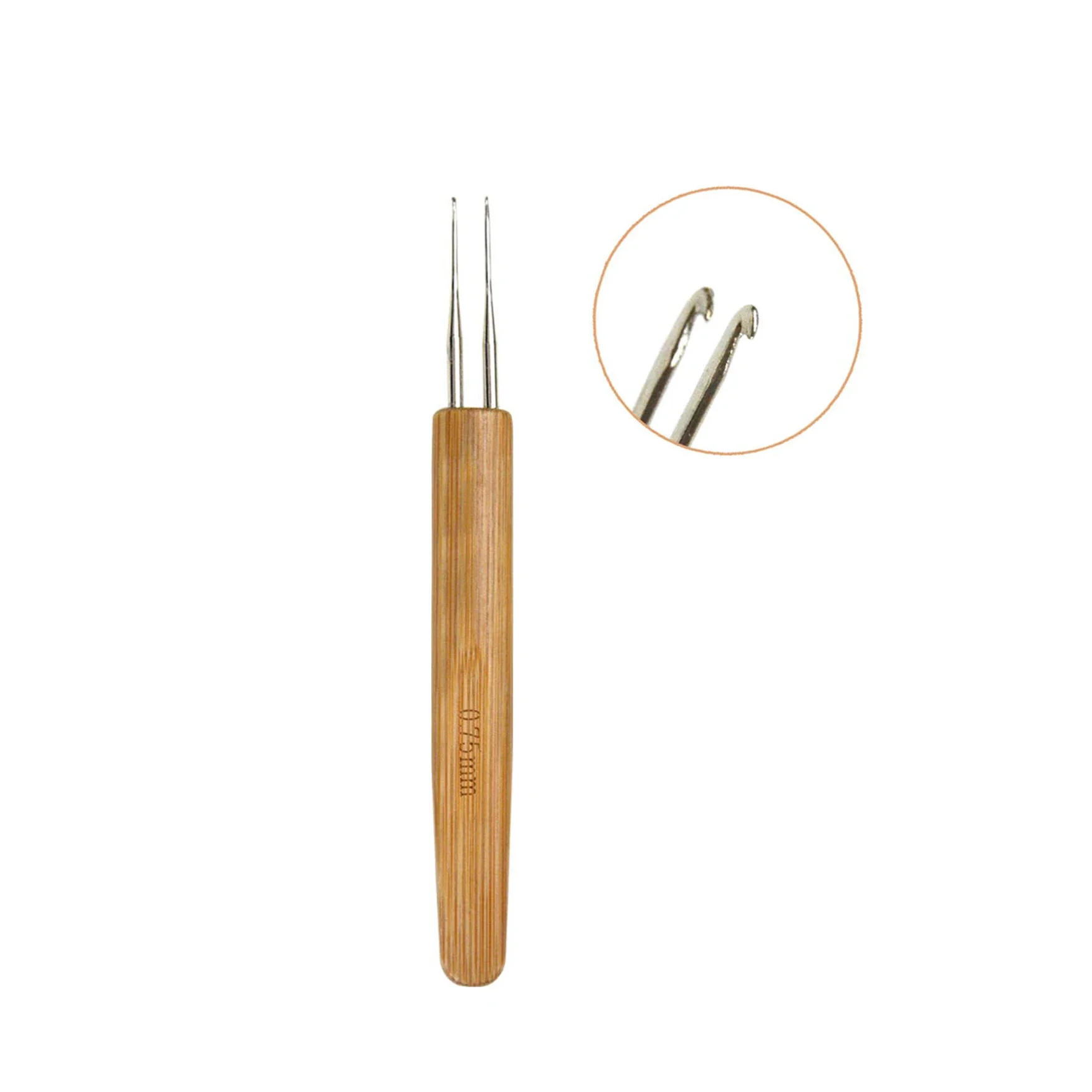 1 Pc Dreadlock Crochet Hook Braid Hair Needle Weaving Craft 0.5mm/0.75mm_voghion.com