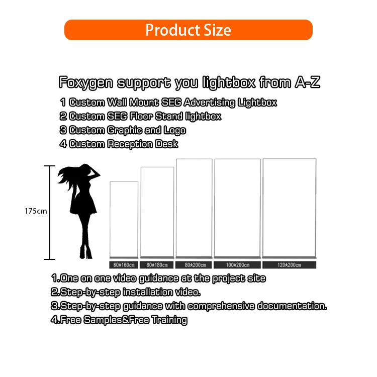 product easy set up freestand double sided 60mm frames advertising light box seg lightbox fabric lightbox with advertising display-2