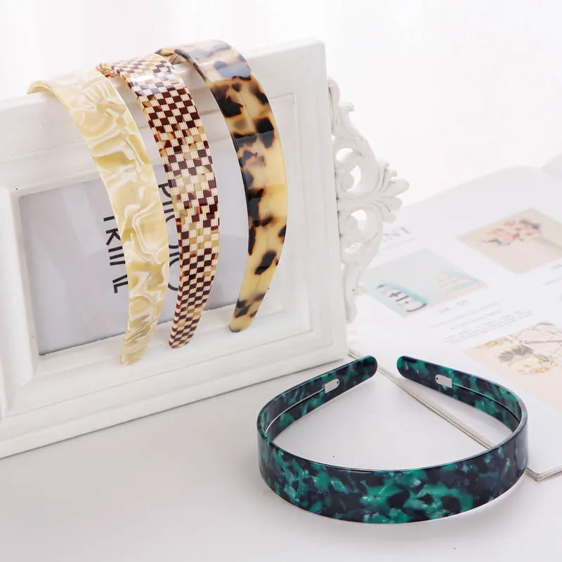 Korean Tortoise Shell Acetate Hair Ties - Retro Style