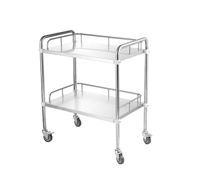 Stainless Steel Medical Trolley With Drawers Assemble Treatment Cart ...