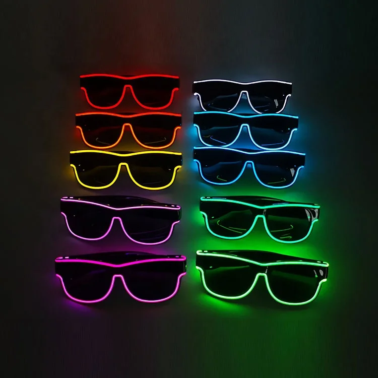 LINLI Colored Flashing LED Sunglasses Perfect for Parties