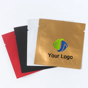 Hot Sell Plastic Bags Matte Glossy Smell Proof Flat Doypack Pouch Bag Child Proof Resealable Open Top Custom Mylar Bags