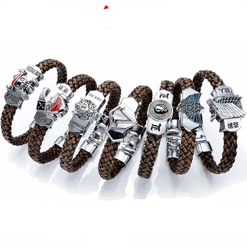 Final Fantasy X Attack on Titan Bracelet - Silver Plated