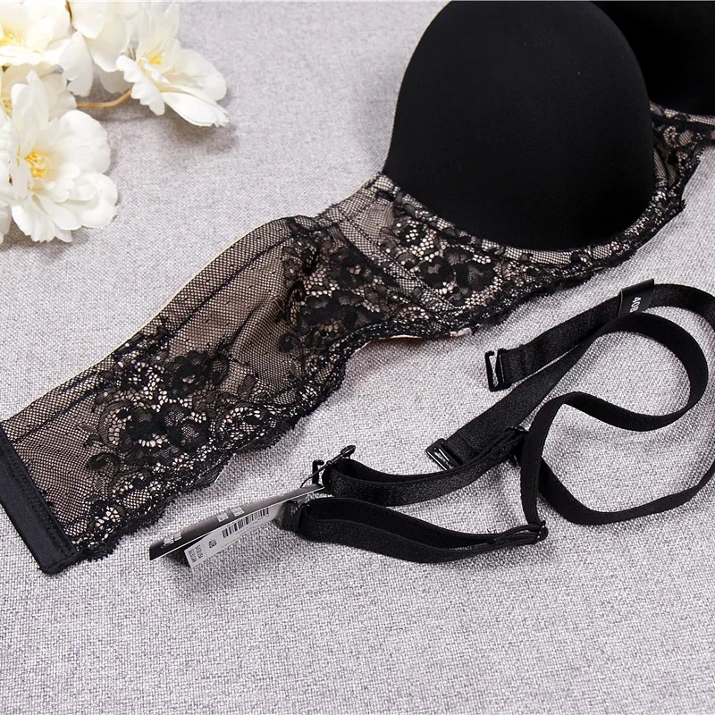 Sexy Plus Size Strapless Bra - Full Cup Underwired Lingerie, Thin ...