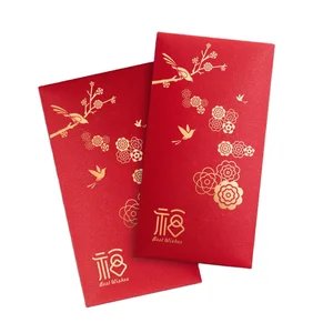Chinese New Year Premium Quality Red Packet Sublimation Messenger Red Envelopes