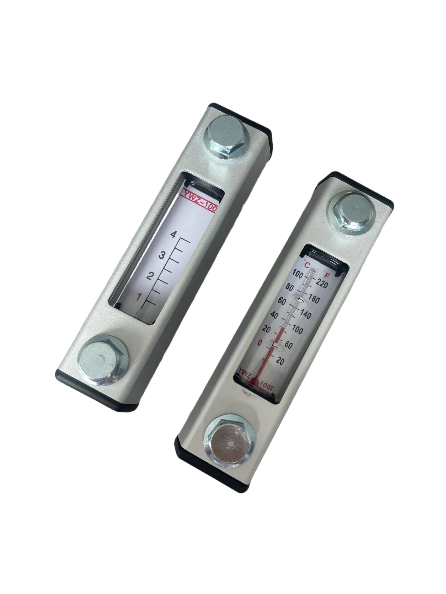 YWZ-100 Liquid Level Gauge Aluminum Glass Material Hydraulic Oil Level