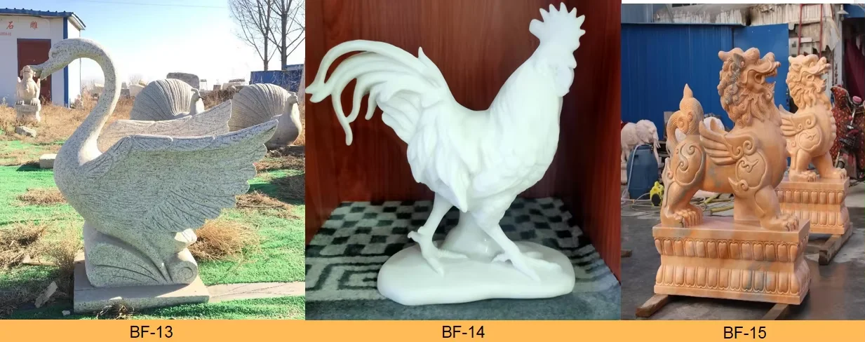Outdoor Decoration Hand Carving Large Outdoor Stone Garden Lion Sculptures Marble Lion Statues