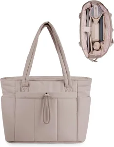 New Nylon Winter Waterproof Women's Lightweight Portable Travel Tote Bag Casual Quilted Shoulder Bag with Custom LOGO