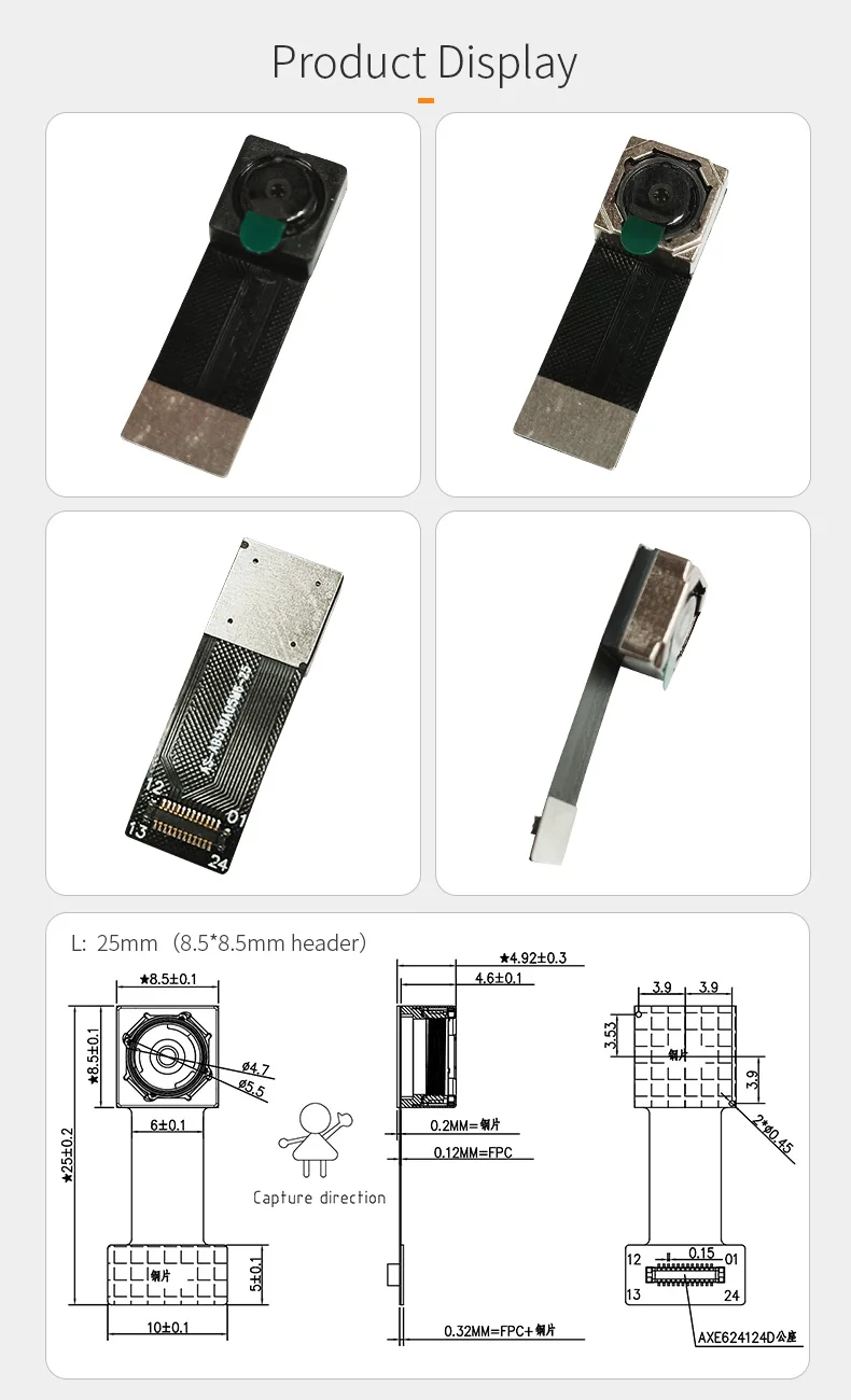 DGZX GC5035 Sensor CMOS 5MP Mobile Phone Tablet PC Built-in Camera Auto Focus or Fixed Mini Camera Module插图1