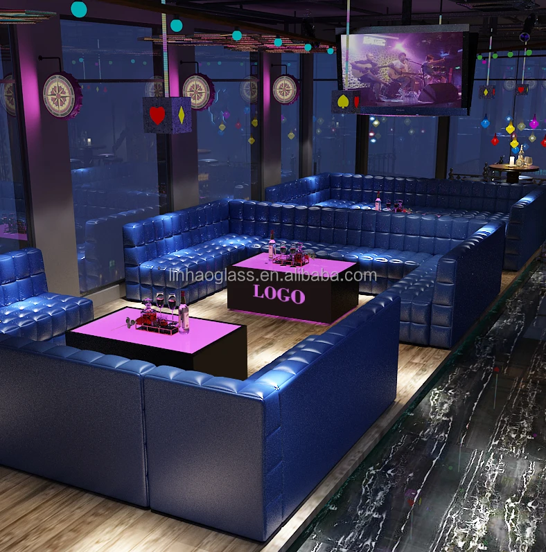 U Shape L Shape Custom Nightclub Bar Lounge Furniture Restaurant Booth