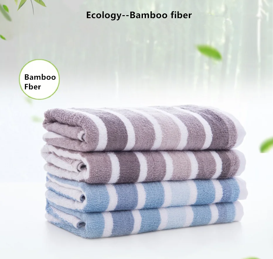 Bamboo Charcoal Terry Towel Soft Water Absorbent Face Towel Bamboo