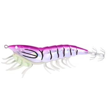 Cheery 12cm 22.4G Luminous Shrimp Squid Lure Bionic Bionic Fishing Bait Printed Artificial Hard Bait for Sea Fishing – Hard Lure – view 5