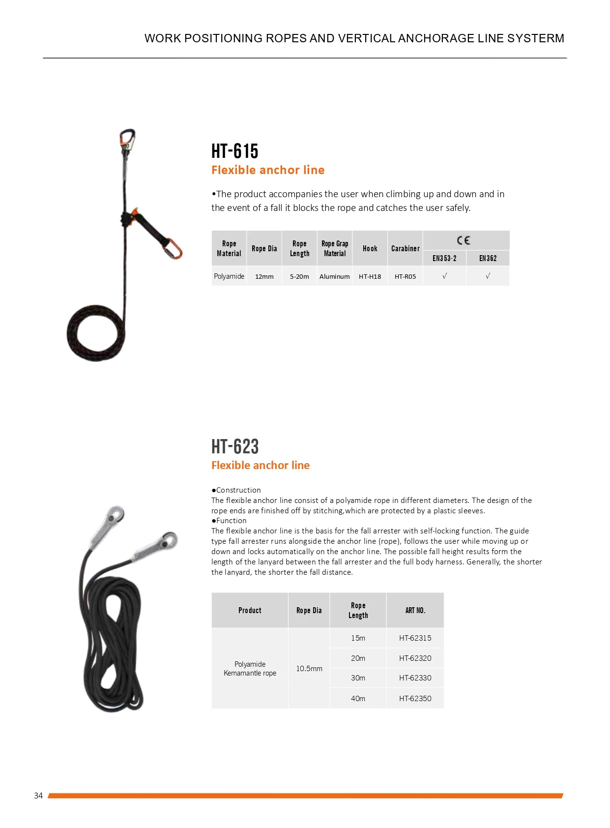 Top Quality Climbing Protection Connecting Positioning Rope Safety Rope Electric Construction Limit Rope Climbing Gear for Trees