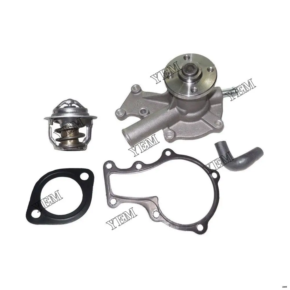 Diesel Engine Repair Parts New Water Pump W/ Return Hose &Thermostat FITS for Kubota GR2110 GR2120-2 GR2120B-2