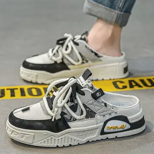 For Men's Summer New Breathable and Versatile One Foot Board Walking Shoes