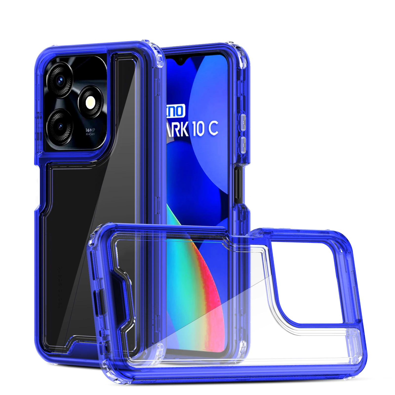 in Transparent Phone case for TECNO Spark 20 Pro 360 Full Heavy Duty  Phone case for TECNO Spark 20 Pro Plus